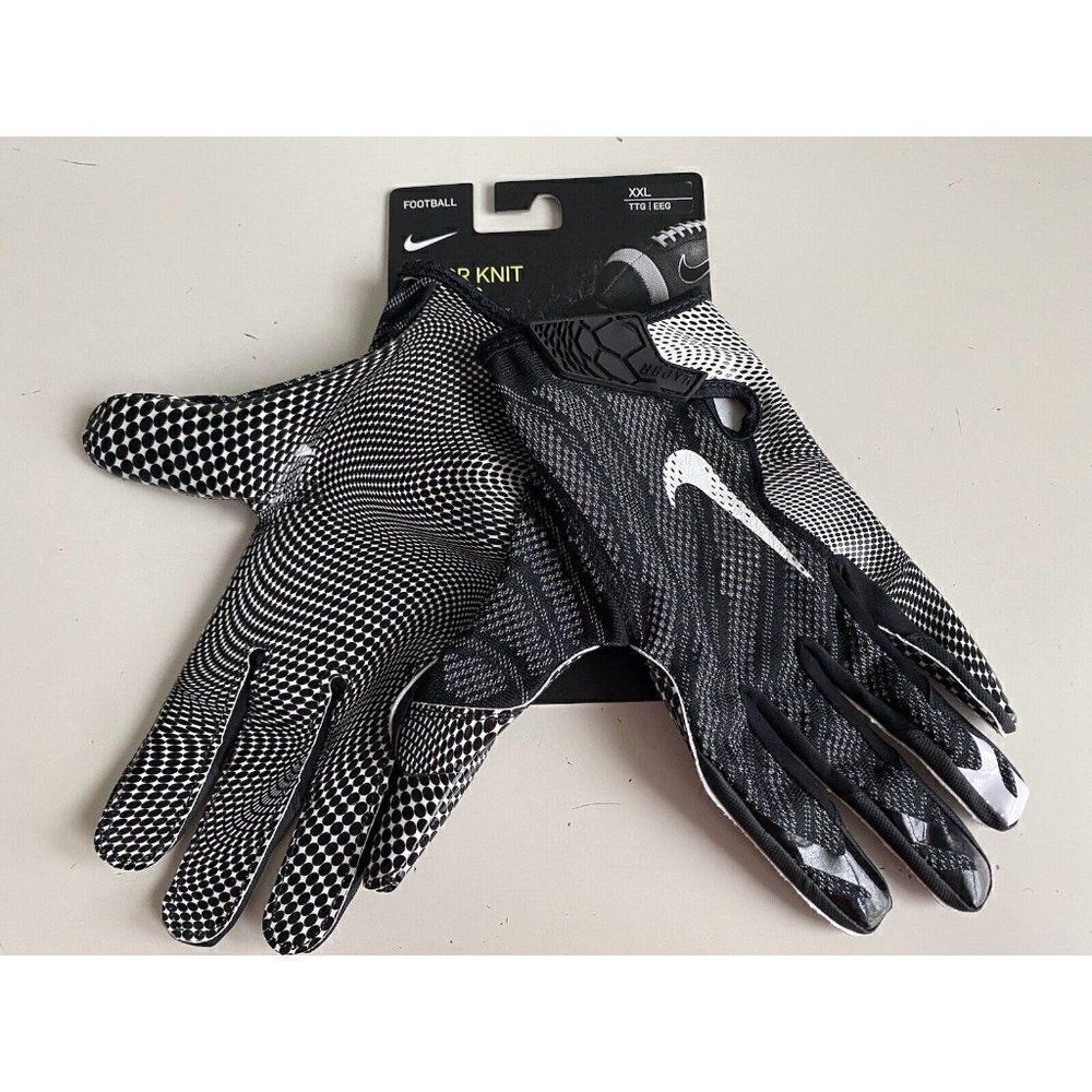 Nike Vapor Knit‎ Magnigrip Black Football Gloves CJ9343-091 Men’s Size 2XL NEW